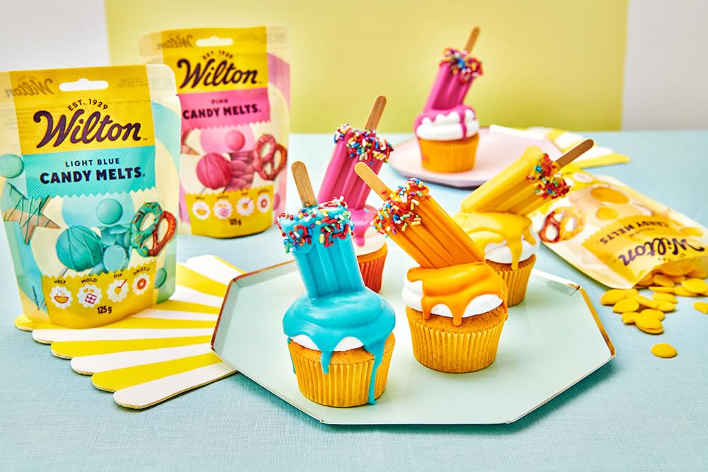 Wilton Candy Melts - Light Blue Melting Candy for Dipping, Drizzling, and Molding | 125g 6