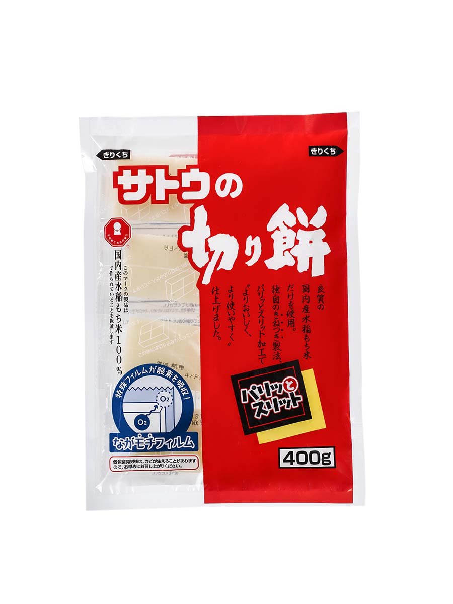 SATO - Kirimochi Paritto Slit Mochi Rice Cakes 400g 4