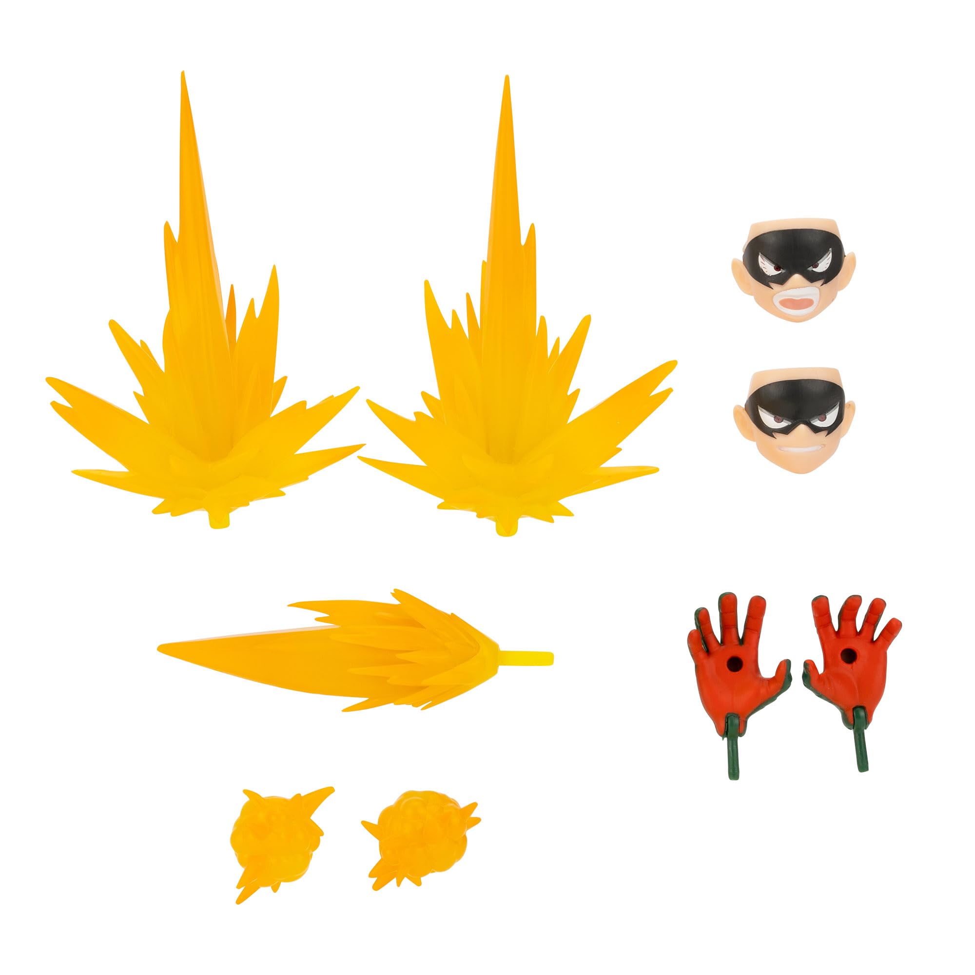 Total Anime Katsuki Bakugo 6.5-Inch Poseable Figure with Swappable Faces and Blast Effects