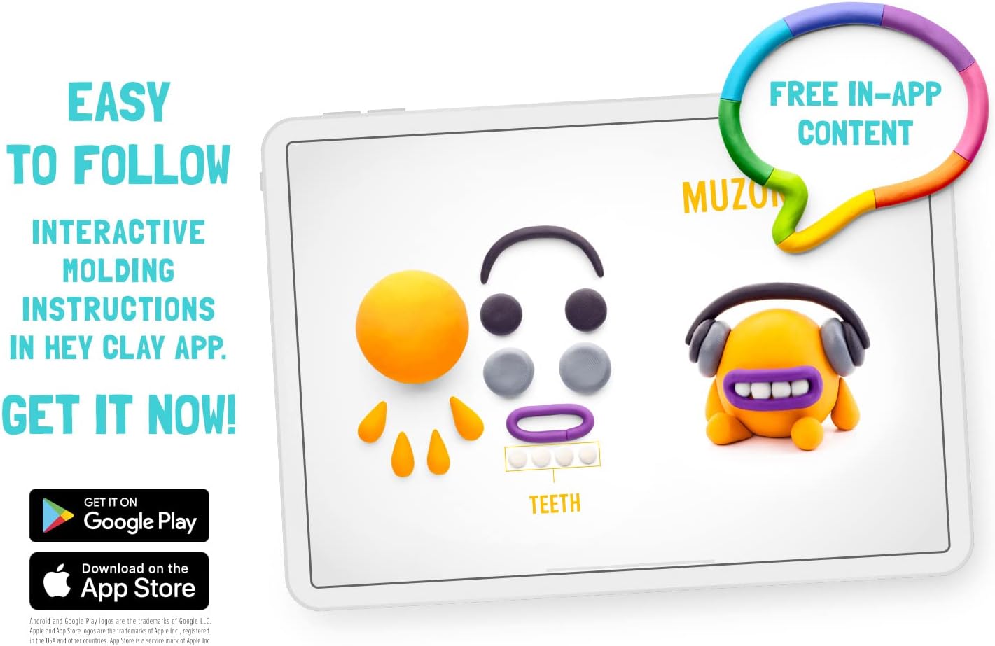 Hey Clay Aliens Set - Air Dry Modeling Clay for Kids - Creative Arts & Crafts Play