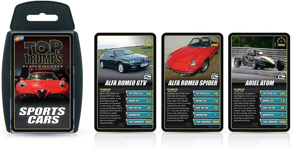Top Trumps Sports Cars Classics Card Game 3
