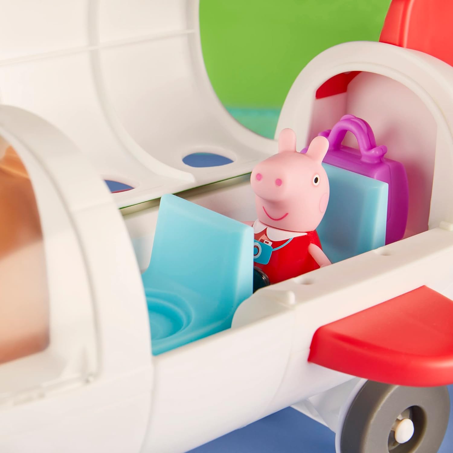 Peppa Pig F3557 Adventures Plane Playset - Rolling Vehicle with Peppa Figure, Ages 3+ 3