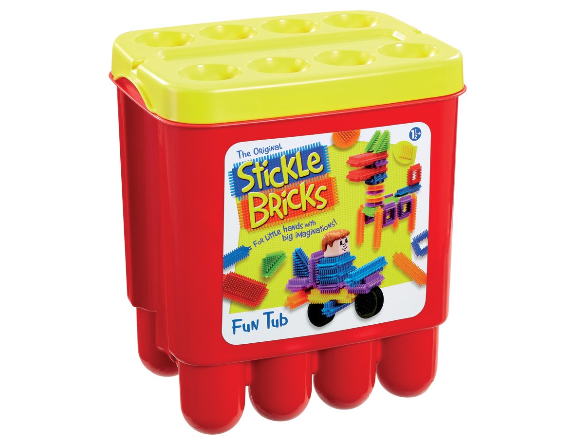 Stickle Bricks Fun Tub - Building Toy for Toddlers 18 Months+