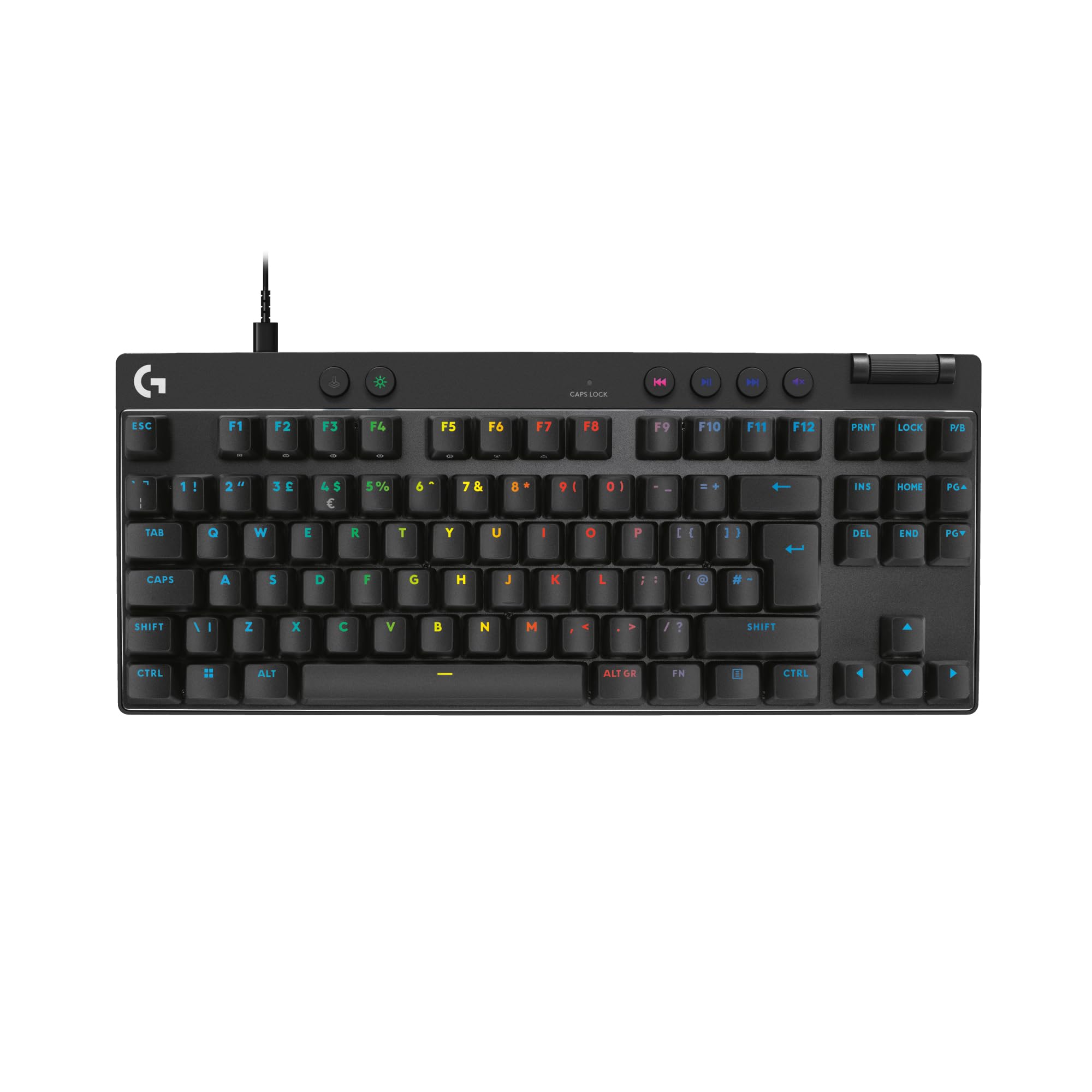 Logitech G PRO X TKL RAPID Wired Gaming Keyboard - Magnetic Hall-Effect Switches, RGB LIGHTSYNC, Tenkeyless Design