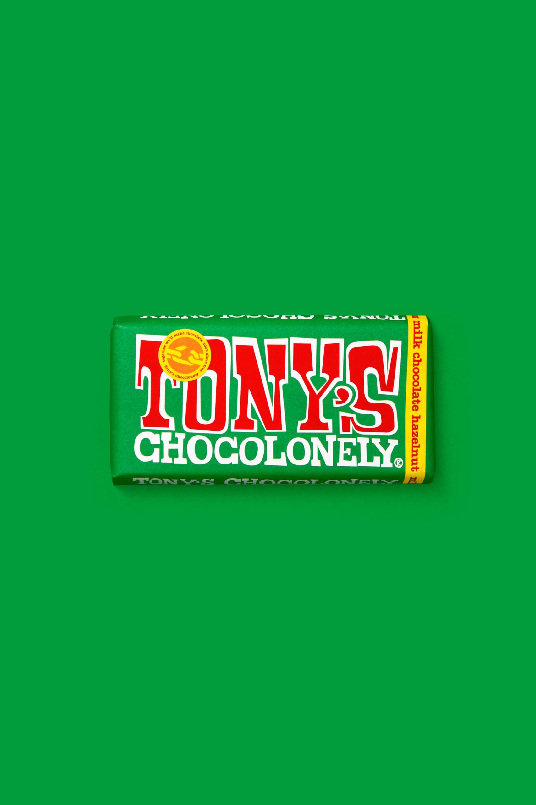 Tony's Chocolonely Milk Chocolate with Hazelnuts - 180g, Fairtrade Belgian Chocolate Bar, Vegetarian Snack 3