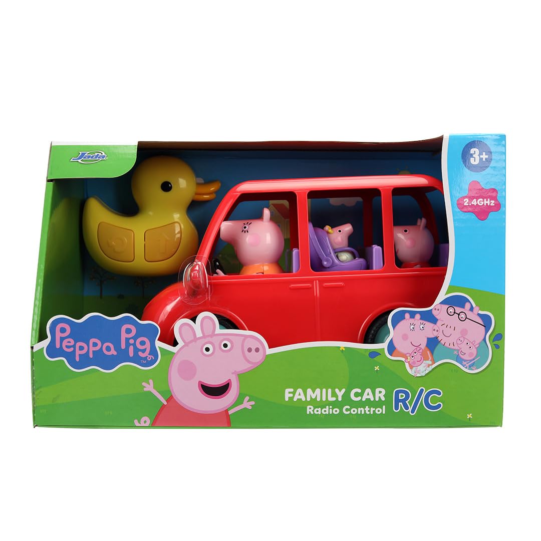 Jada Peppa Pig Family Car R/C - Duck-Shaped Remote Control Vehicle for Preschoolers 12