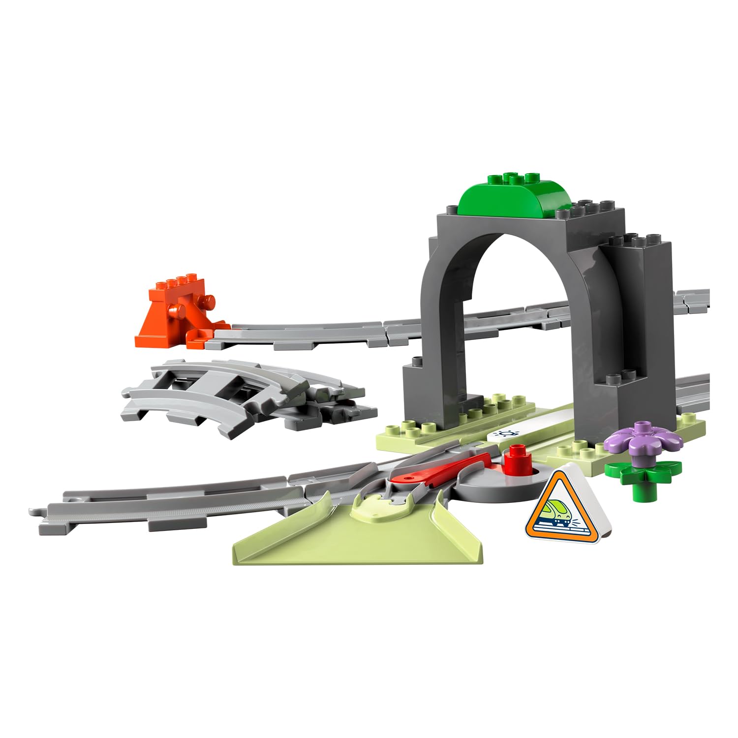 LEGO DUPLO Town Train Tunnel and Tracks Expansion Set - Building & Educational Toy for Toddlers 2+ 3