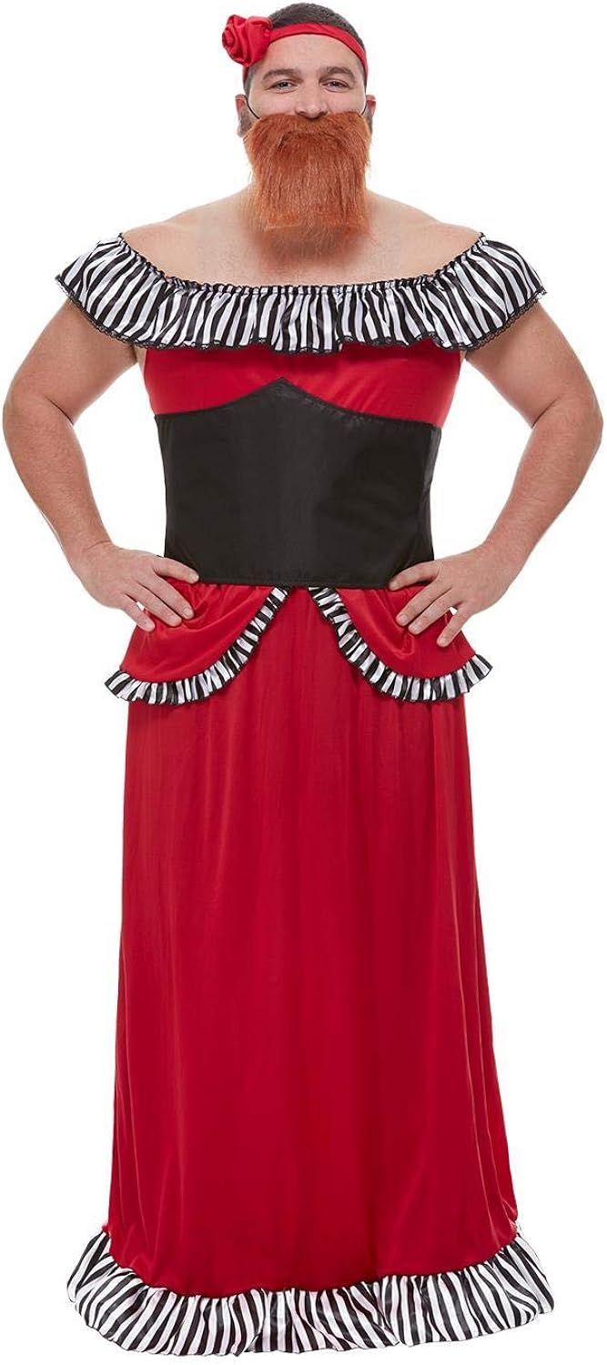 Smiffys Bearded Lady Costume - One Size Fits Most Adult Men (50806M)