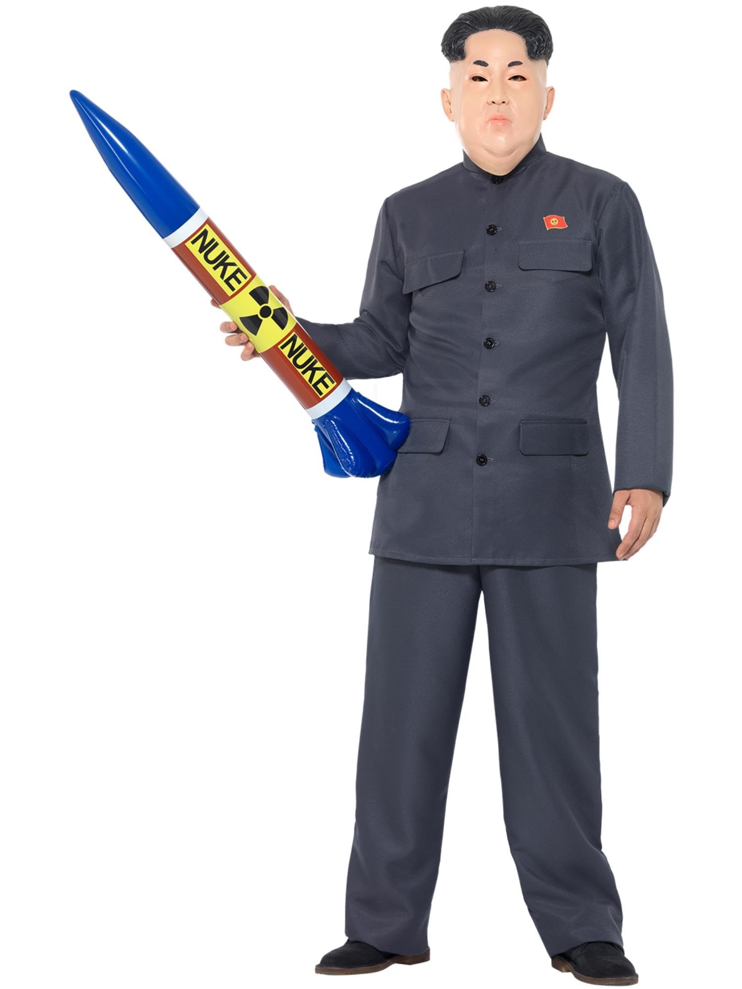 Smiffys Dictator Costume - Grey Suit with Trousers & Jacket for Adults