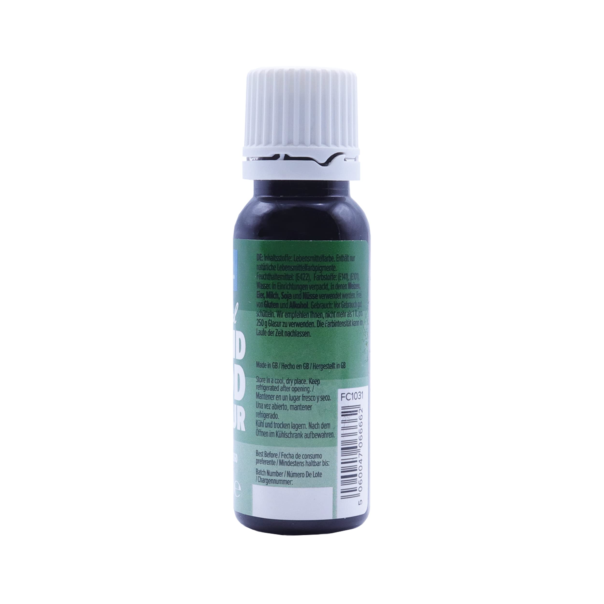 PME Natural Liquid Food Colouring - Moss Green (25ml)