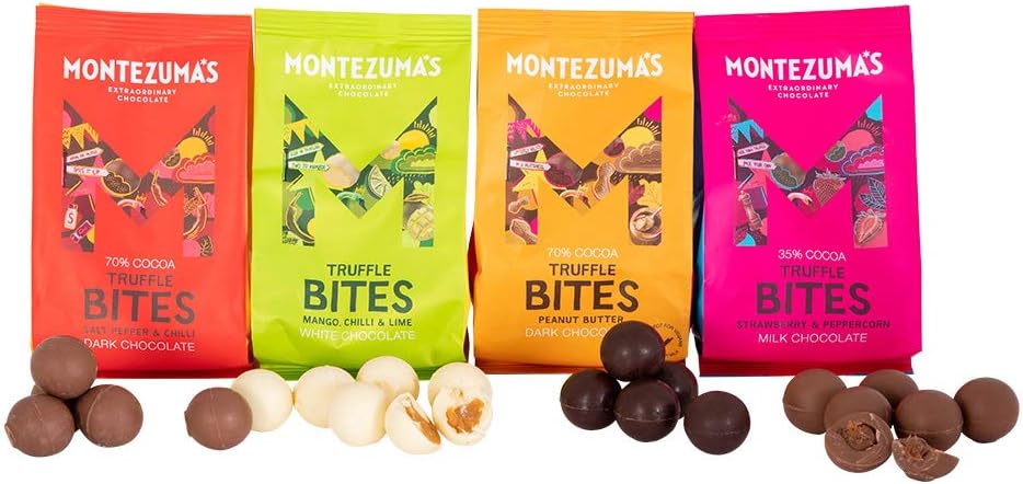 Montezuma - 70% Cocoa Dark Chocolate with Peanut Butter Truffle Bites 120g 3