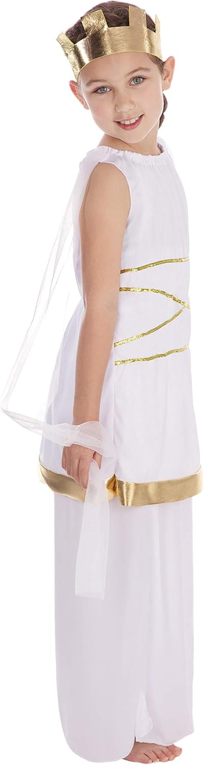 Bristol Novelty Grecian Goddess Costume - Age 10-12 Years
