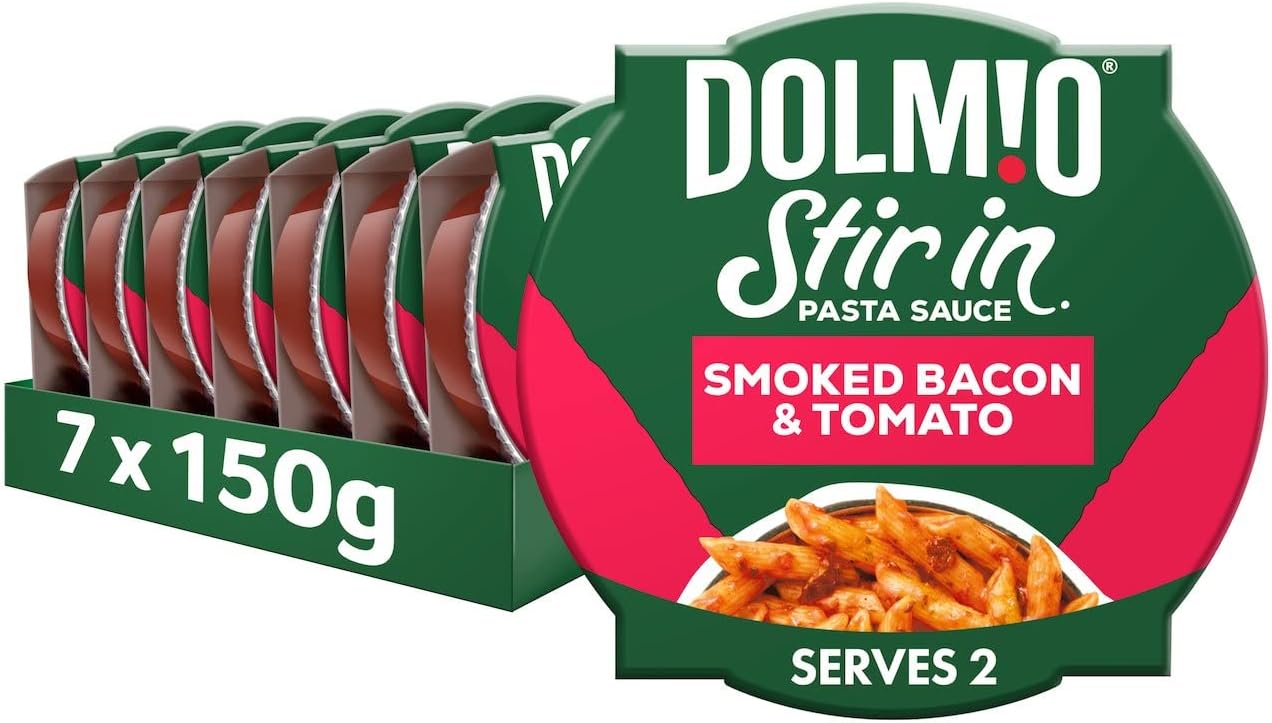 Dolmio Stir In Smoked Bacon and Tomato Pasta Sauce, 7 x 150g Pots