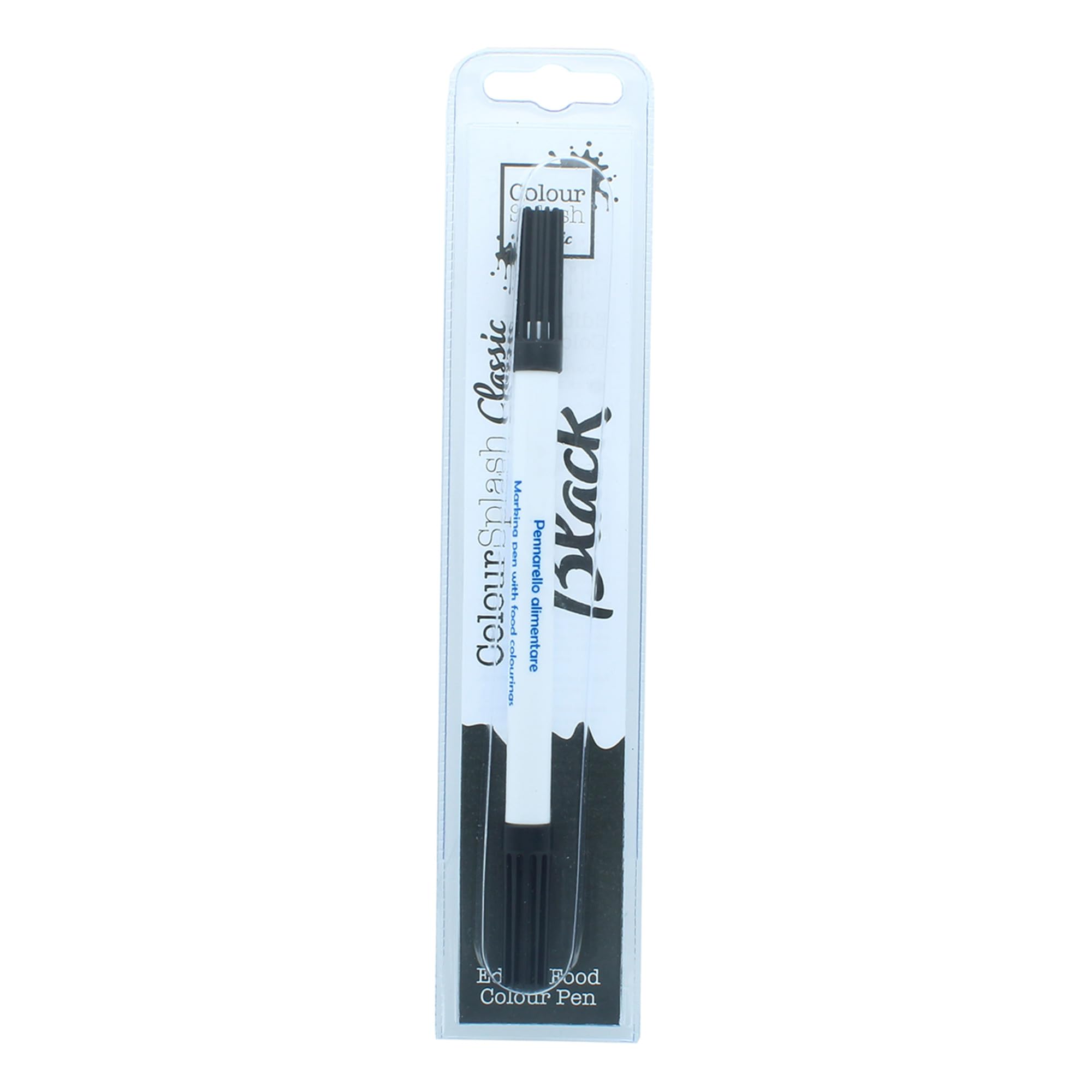 Colour Splash Edible Food Colouring Pen - Dual Tip Icing Pen for Cakes | Black | 2ml