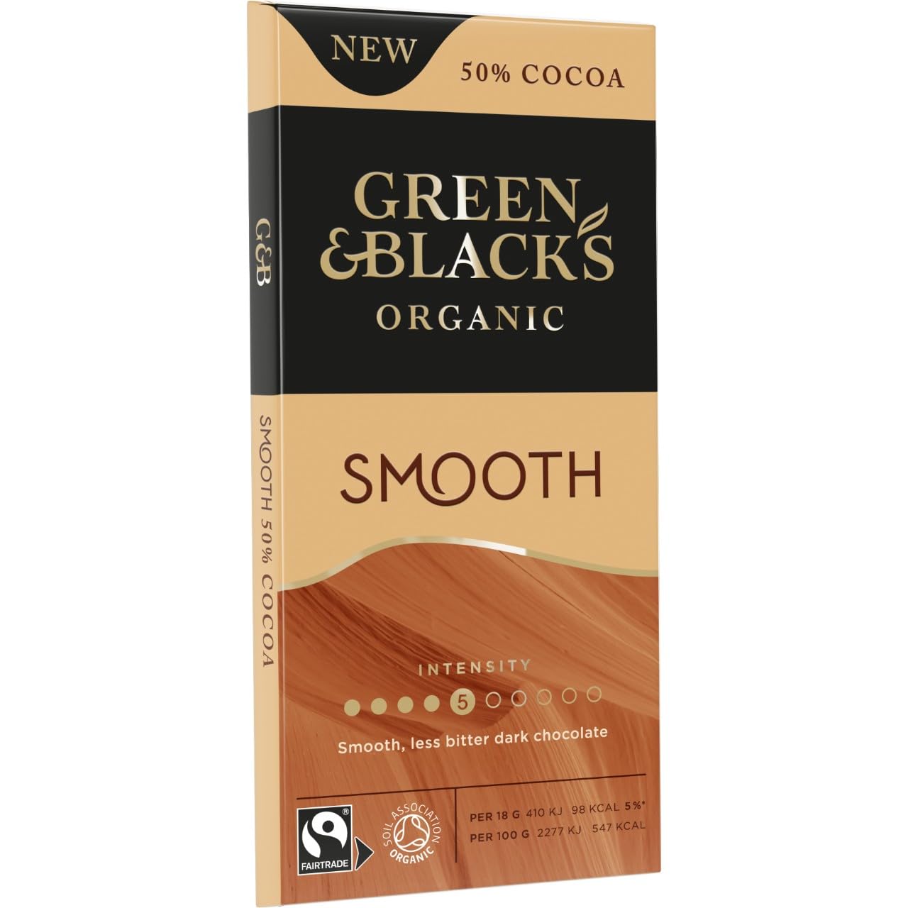 Green & Black's Organic Smooth Chocolate Bar, 50% Cocoa, 90g 3