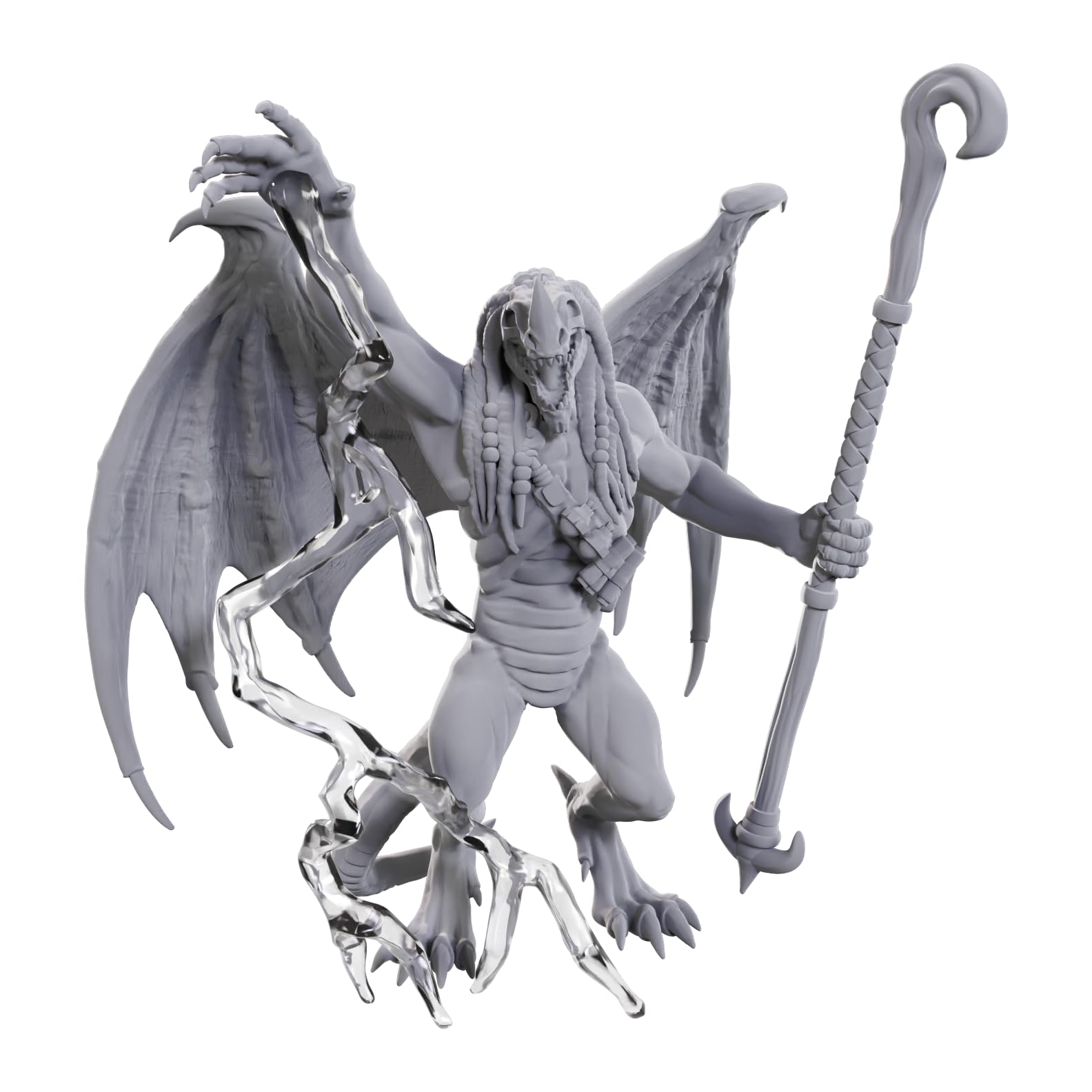 WizKids D&D Nolzur's Marvelous Miniatures - Blue Abishai (Wave 24) | Unpainted Plastic Figure
