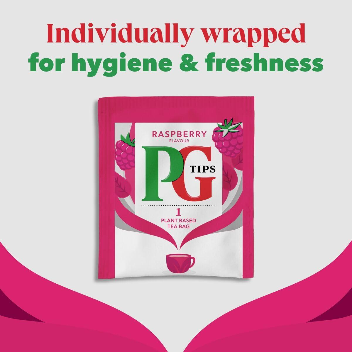 PG Tips - Raspberry Leaf Tea Bags, 150 Individually Wrapped Biodegradable Tea Bags 3