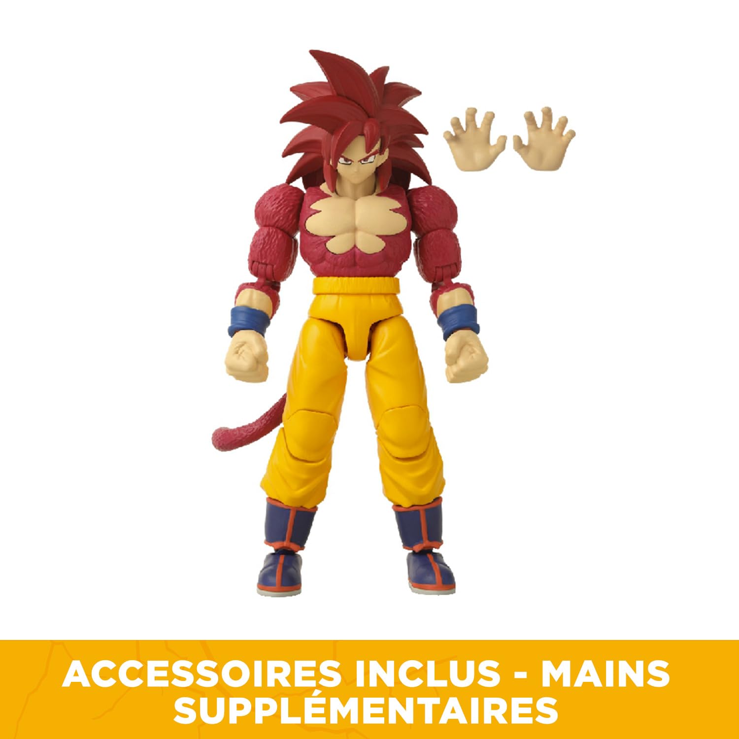Bandai Dragon Stars SS4 Goku Action Figure - 17cm Fully Articulated Dragon Ball Daima Collectible