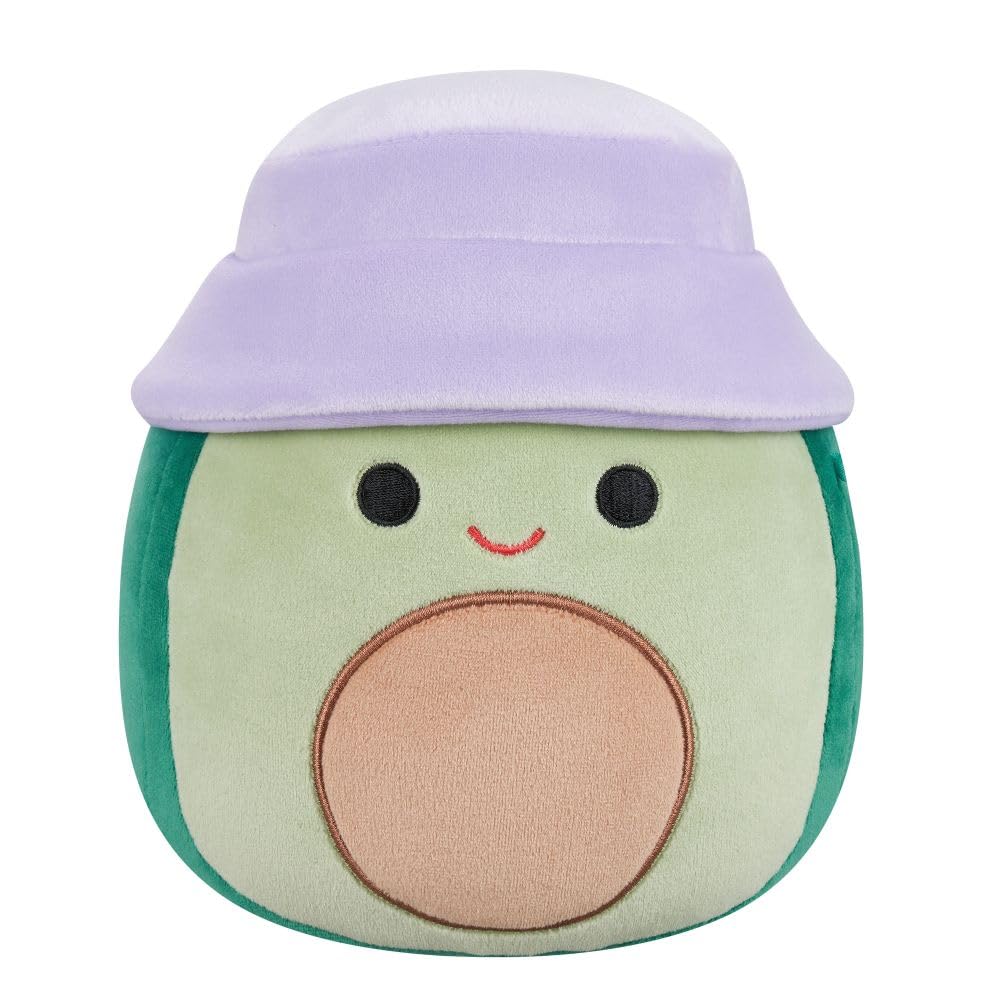 Squishmallows Austin the Green Avocado Plush - 7.5-Inch with Bucket Hat