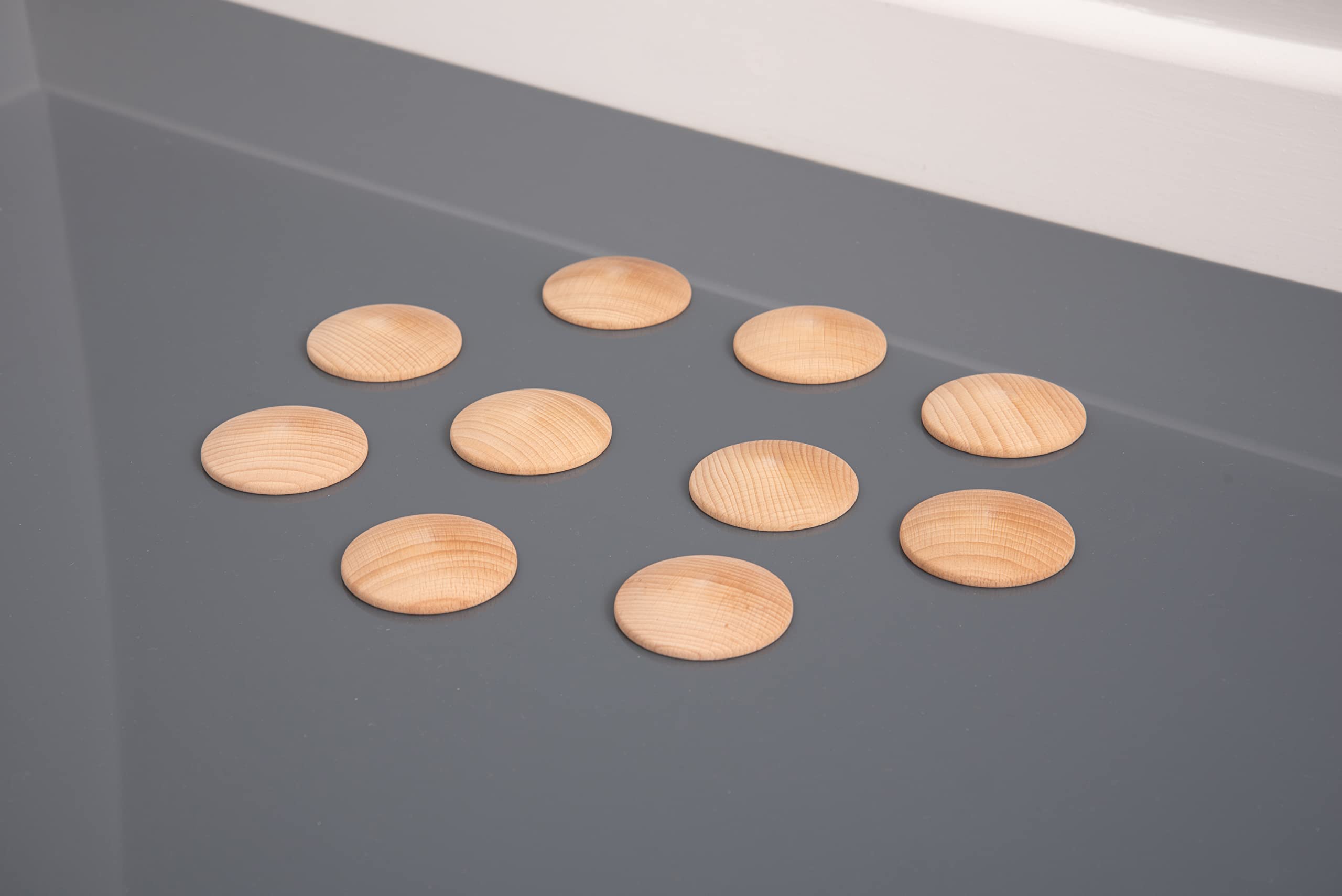 tickit Wooden Heuristic Discs 60mm - Educational Sensory Play for Toddlers & Preschoolers