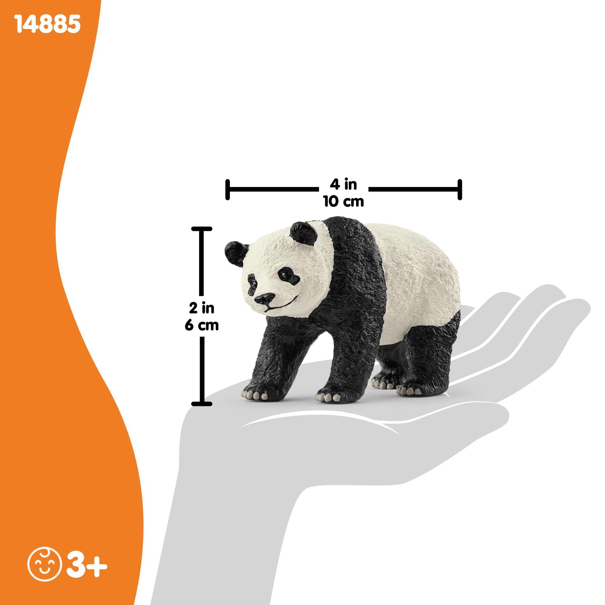 Schleich 14885 Giant Panda Figurine - Wildlife Animal Play Figure for Ages 3+ 11