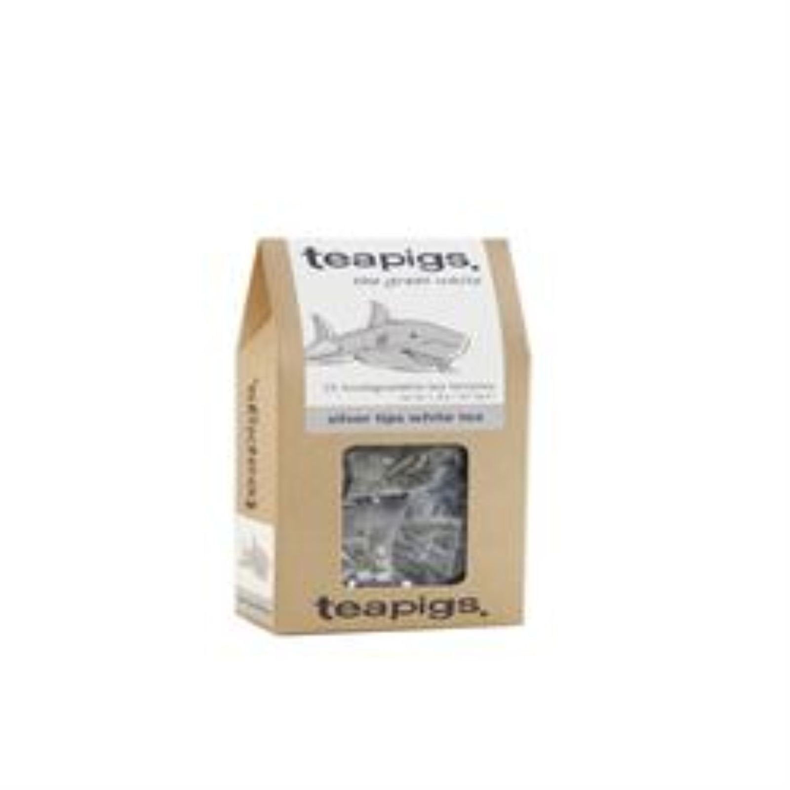 teapigs Silver Tips White Tea - Delicate Peach & Apricot Notes | 15 Tea Temples (15g)