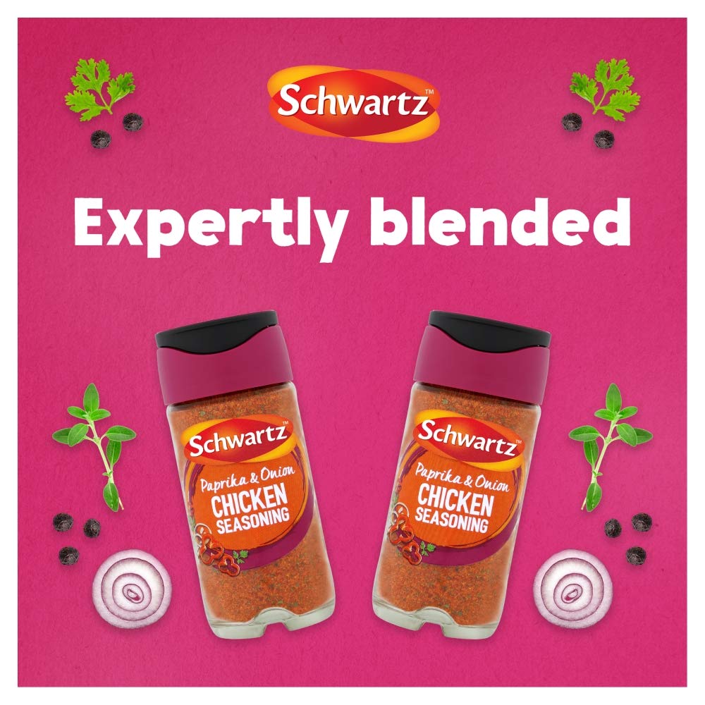 Schwartz Paprika & Onion Chicken Seasoning Powder - 50g Jar, Pack of 6