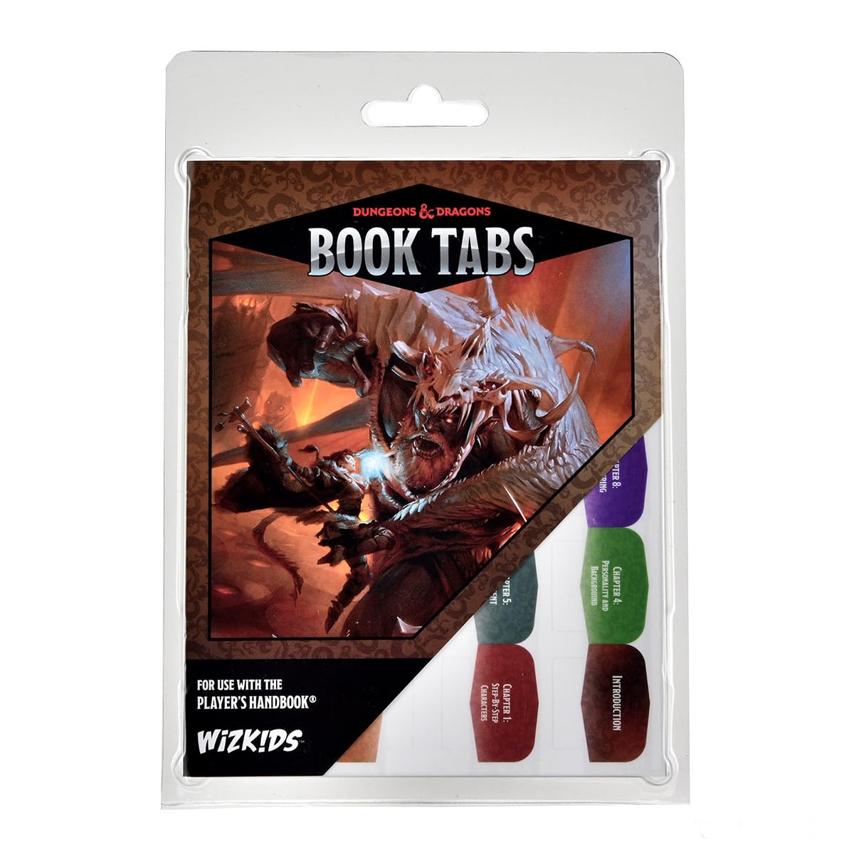 WizKids D&D Player's Handbook Book Tabs RPG Accessory | 168 Acrylic Tabs