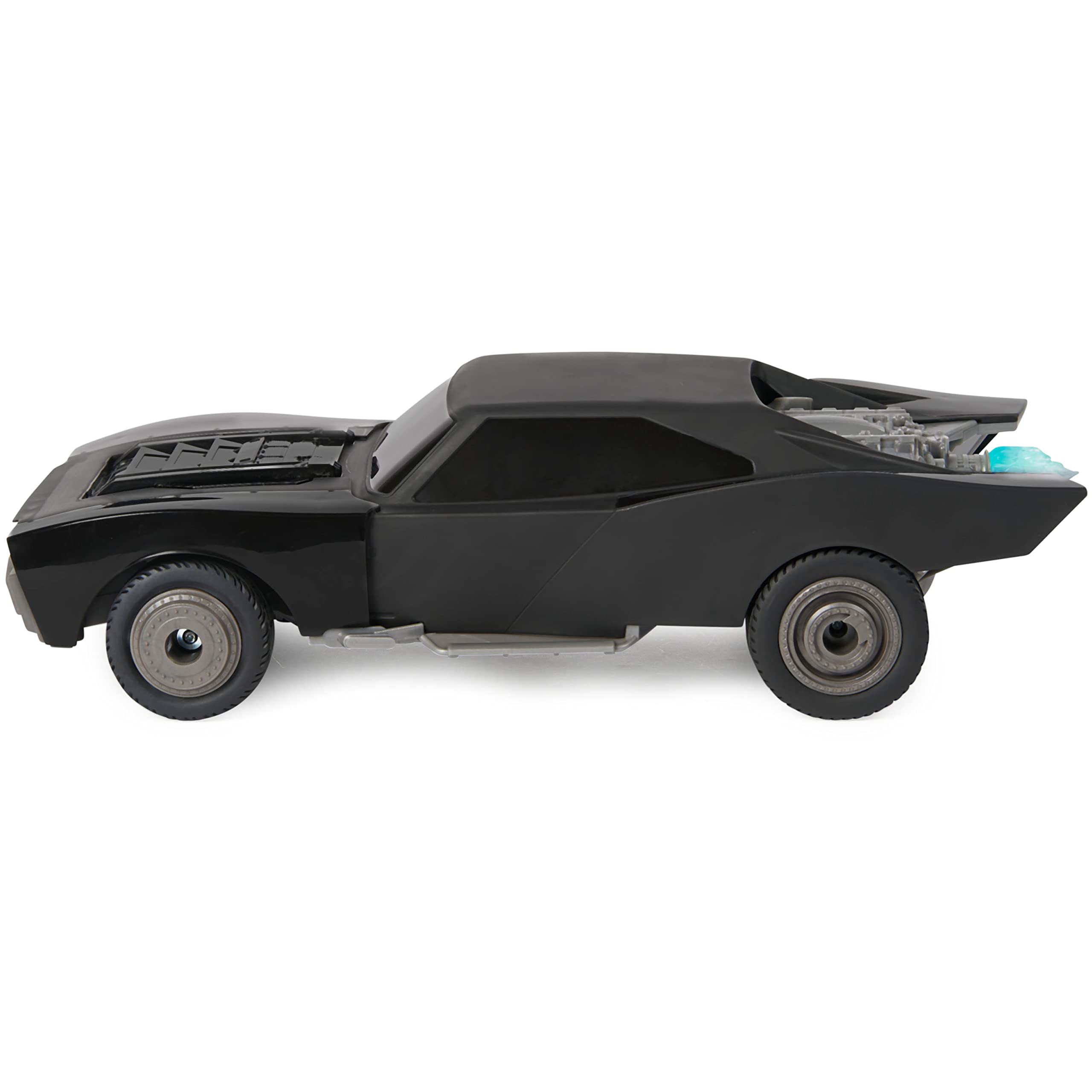DC Comics The Batman Turbo Boost Batmobile RC - Remote Control Car with Light-Up Engine & Turbo Speed