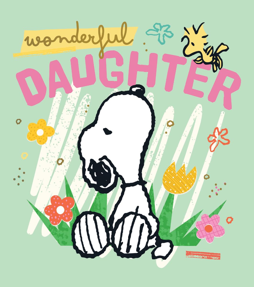 Danilo Promotions LTD Peanuts Wonderful Daughter Birthday Card | Snoopy Design | Standard Size