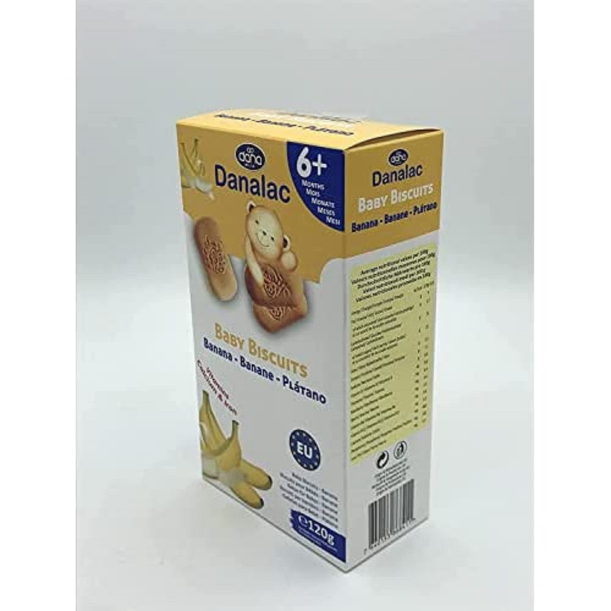 Danalac Banana Baby Biscuits 120g - Finger Food Snack for Toddlers 6+ Months 7