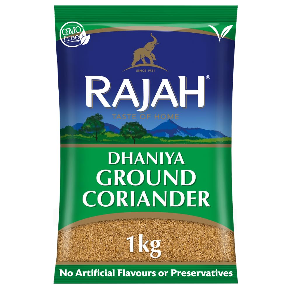 Rajah Ground Coriander Powder (Dhaniya) - 1 kg | 100% Pure & Authentic Spice