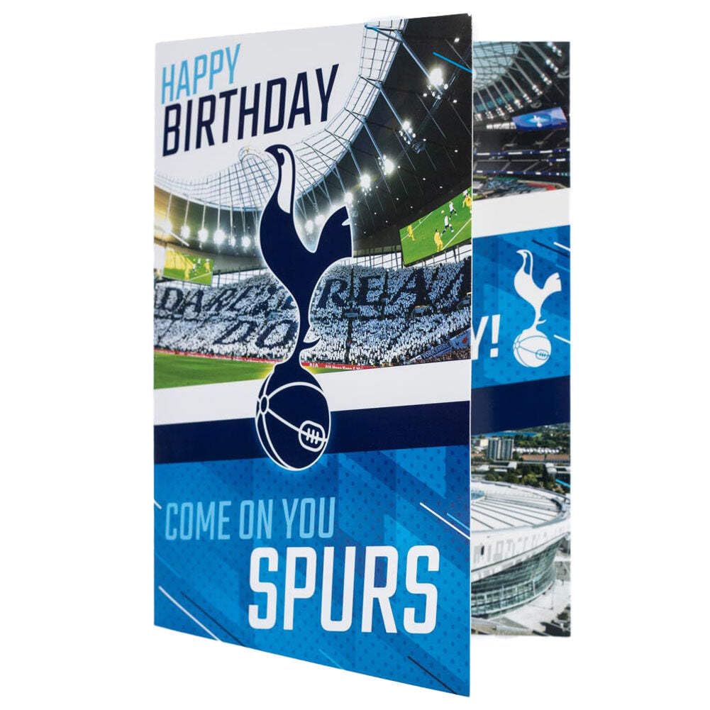 Tottenham Hotspur FC Birthday Sound Card | 9 x 6 Inch | Battery Operated 2