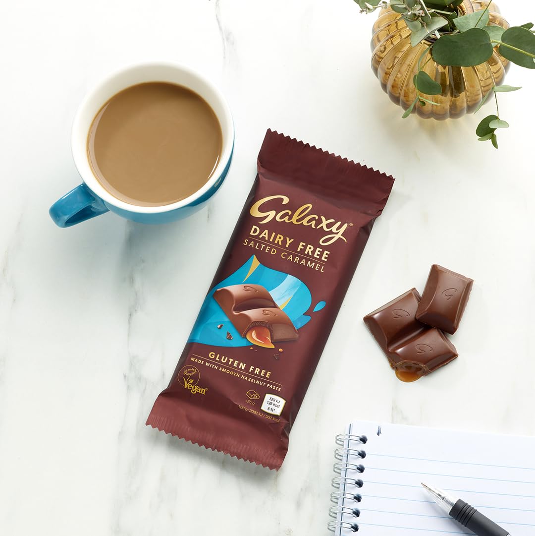 Galaxy - Dairy Free Chocolate Bar Vegan Caramel & Hazelnut 100g