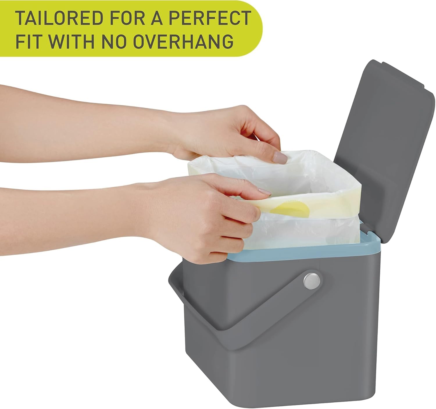 EKO Compostable Bin Liners for Food Waste Caddies, 3-6L Capacity, 20 Bags, White 3