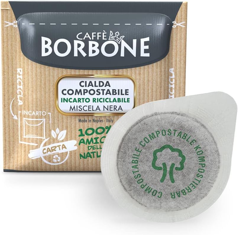 Caffè Borbone Black Coffee Blend - 50 Compostable ESE Pods (dm 44)