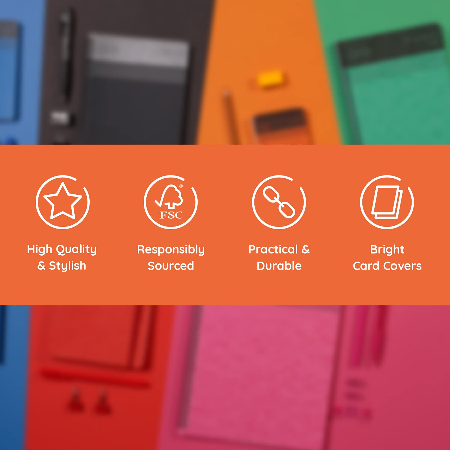 nu: Craze Cloud Range A7 Red Wirebound Notebook - 80gsm FSC Paper | Perforated Sheets 3