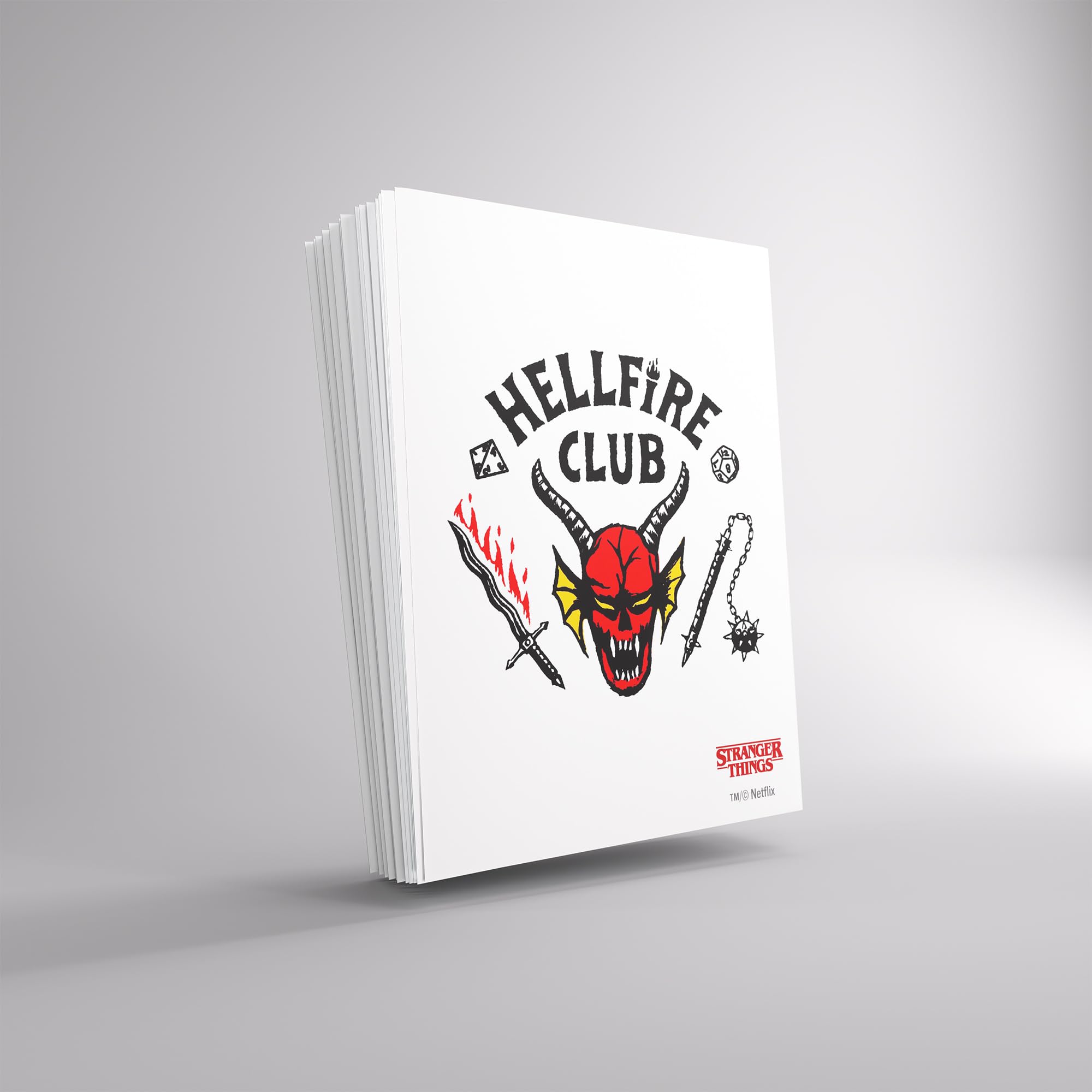 Gamegenic Stranger Things Hellfire Club Art Sleeves - 50 Pack Matte Finish Card Protectors 6
