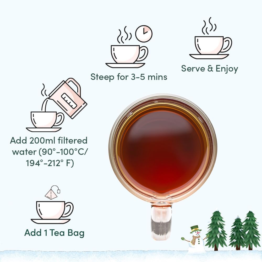 VAHDAM Limited Edition Advent Calendar 2025 - Tea Bags Folding Gift Set