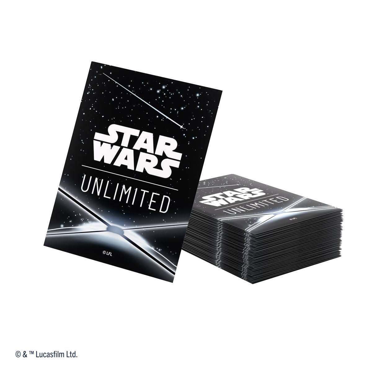 Gamegenic Star Wars: Unlimited Premium Art Sleeves - Black Card Back 3
