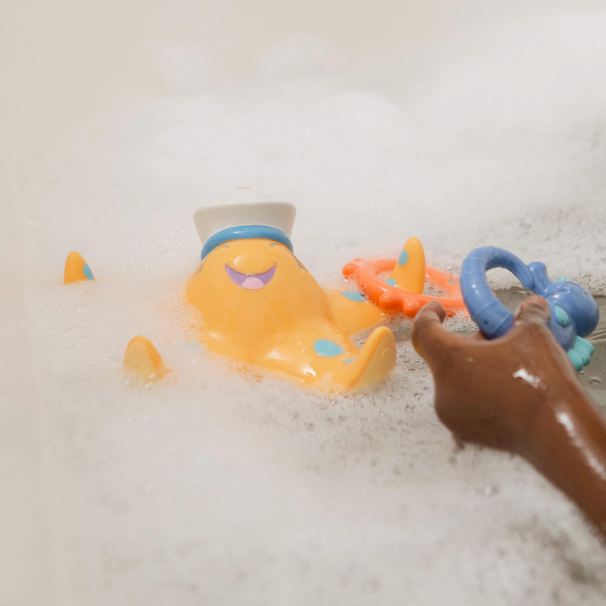 Nuby Starfish Hoopla Floating Bath Toy - 3 Throwing Rings for Kids 18 Months+ 8