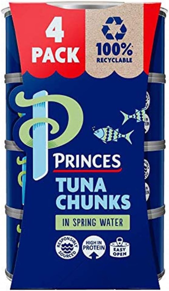 Princes Tuna Chunks in Spring Water, 4 x 145g