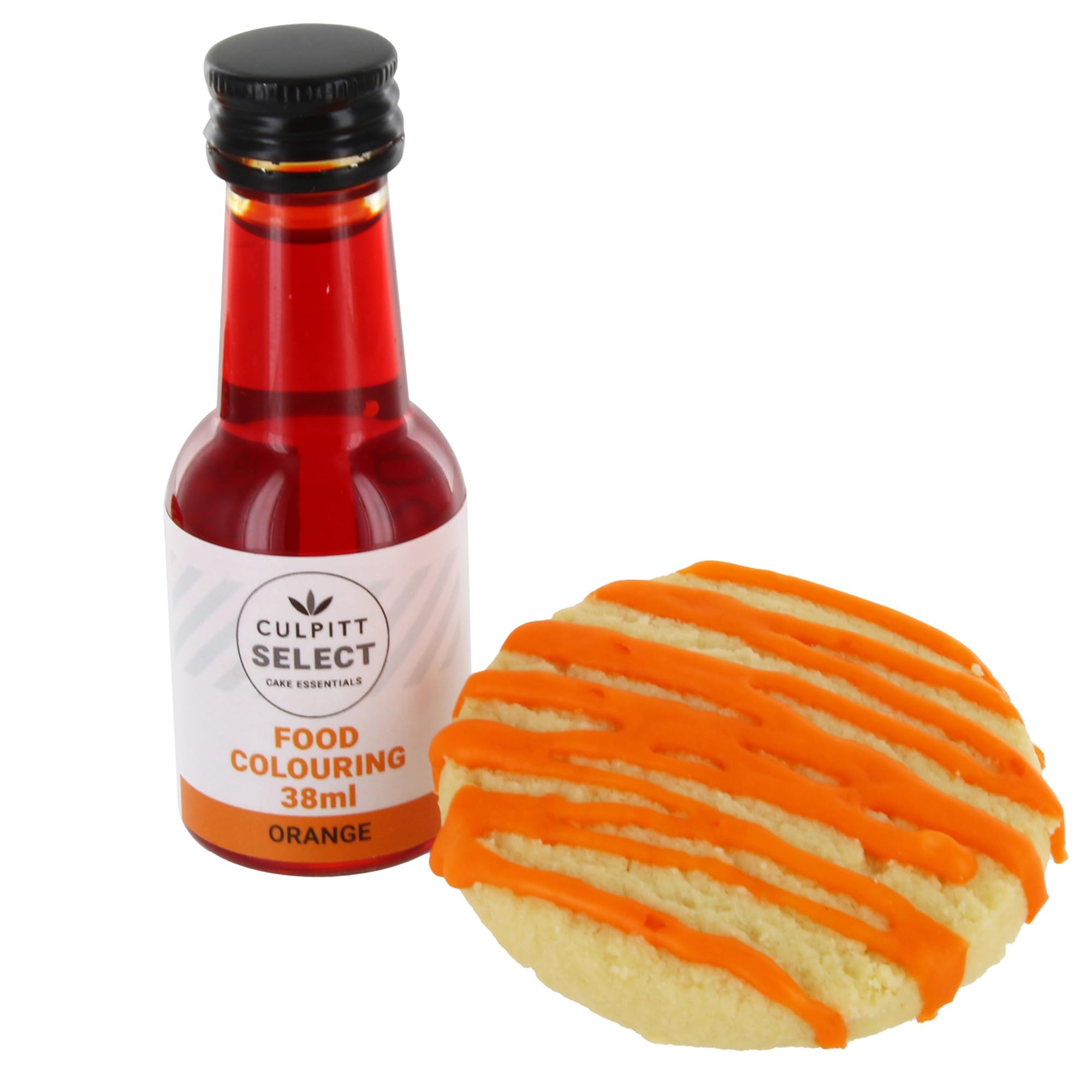 Culpitt Select – Flüssige Lebensmittelfarbe, 6er-Pack | Rot, Orange, Gelb, Blau, Grün, Pink | 38-ml-Flaschen