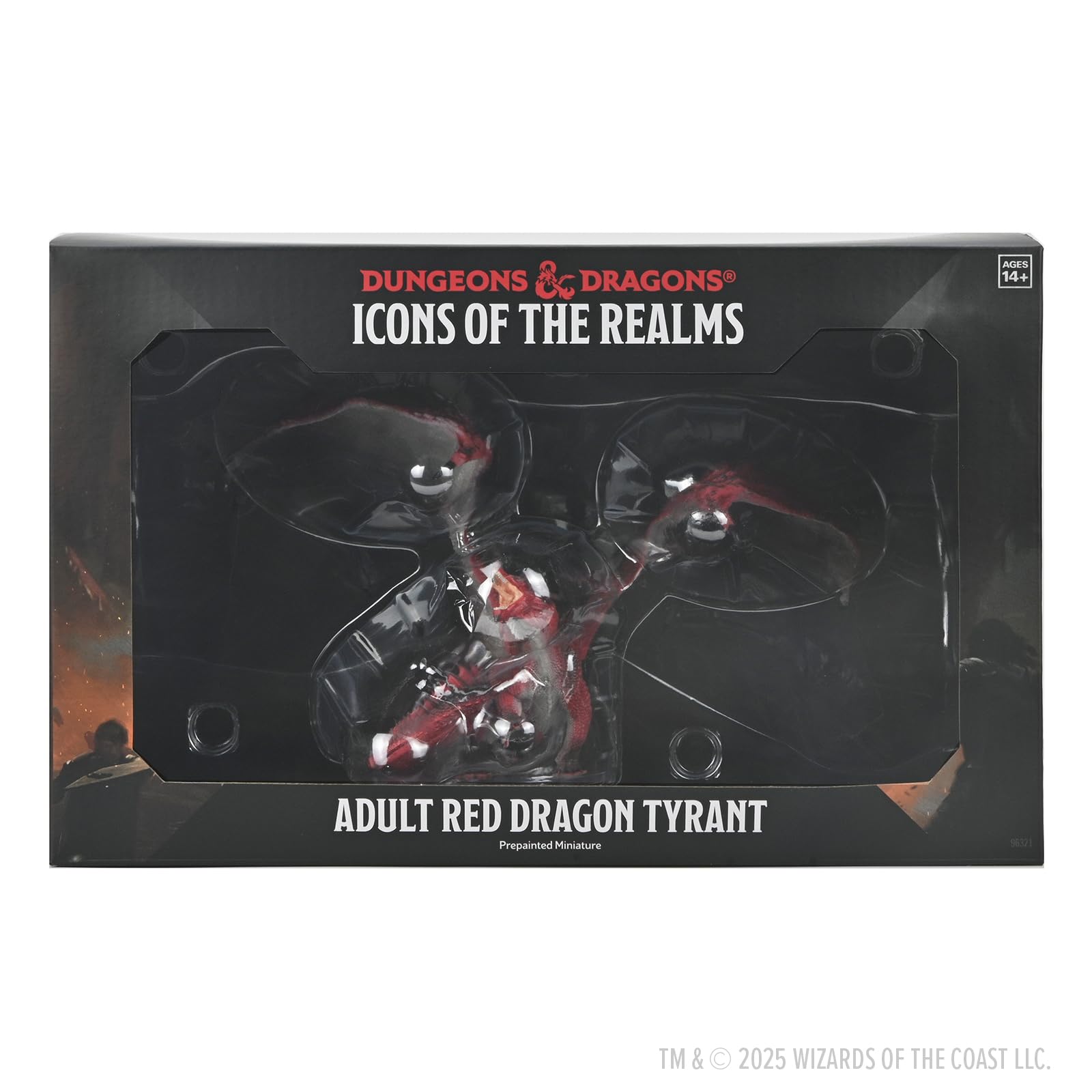 WizKids D&D Icons of the Realms: Adult Black Dragon 2024 Edition Plastic Miniature | 25.4 cm 5