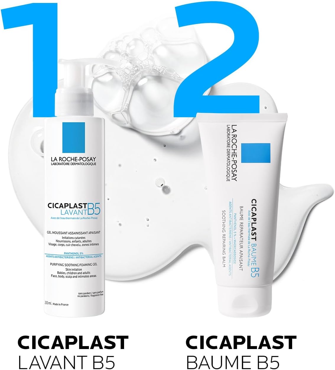 La Roche-Posay - Cicaplast B5 Sanftes, beruhigendes Waschgel (200 ml) (‎3337875548519) 4