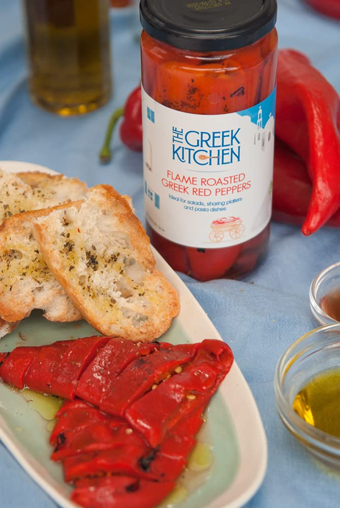 The Greek Kitchen - Flame Roasted Red Peppers 360g 6