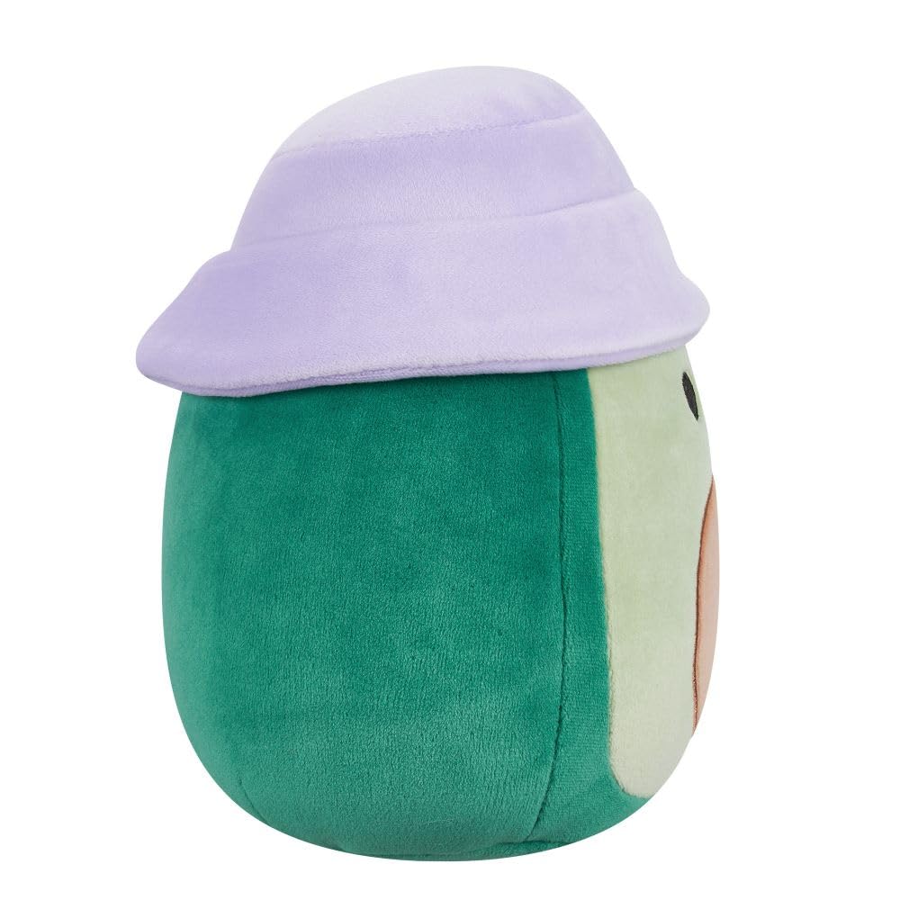 Squishmallows Austin the Green Avocado Plush - 7.5-Inch with Bucket Hat 4