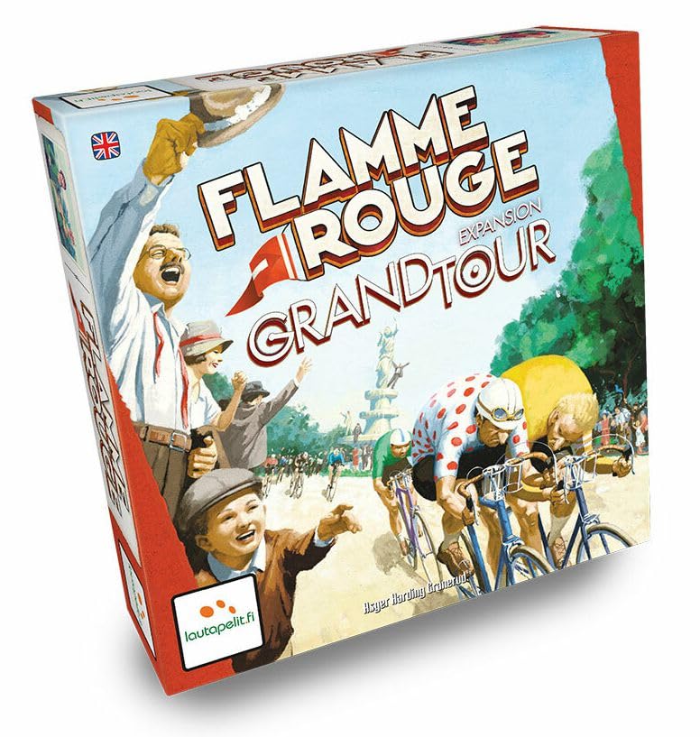 Lautapelit Flame Rouge: Grand Tour Expansion Board Game | 2-4 Players | Red