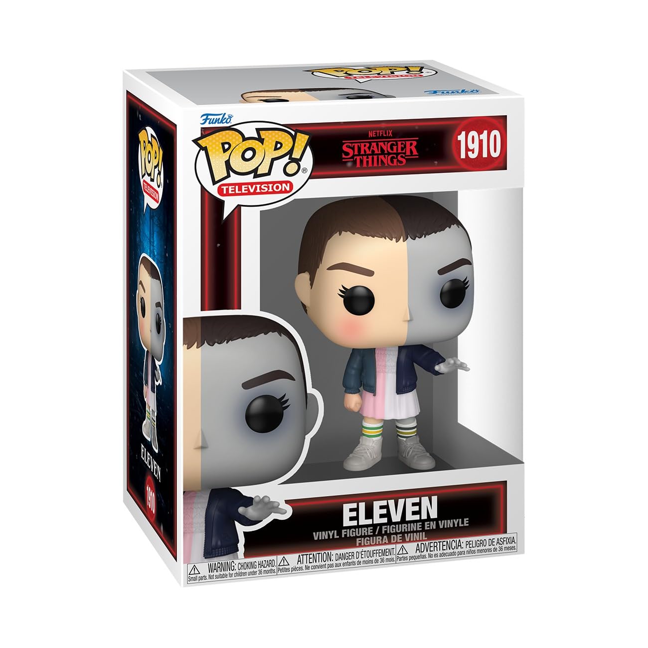 Funko Stranger Things Eleven - Split Vinyl Figure | 3.75 Inch Collectible | Model 93088