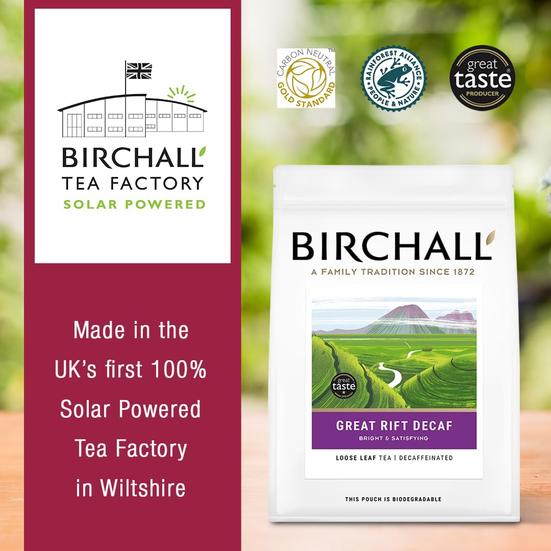 Birchall Great Rift Decaf | Decaffeinated Black Tea | 250g Loose Leaf